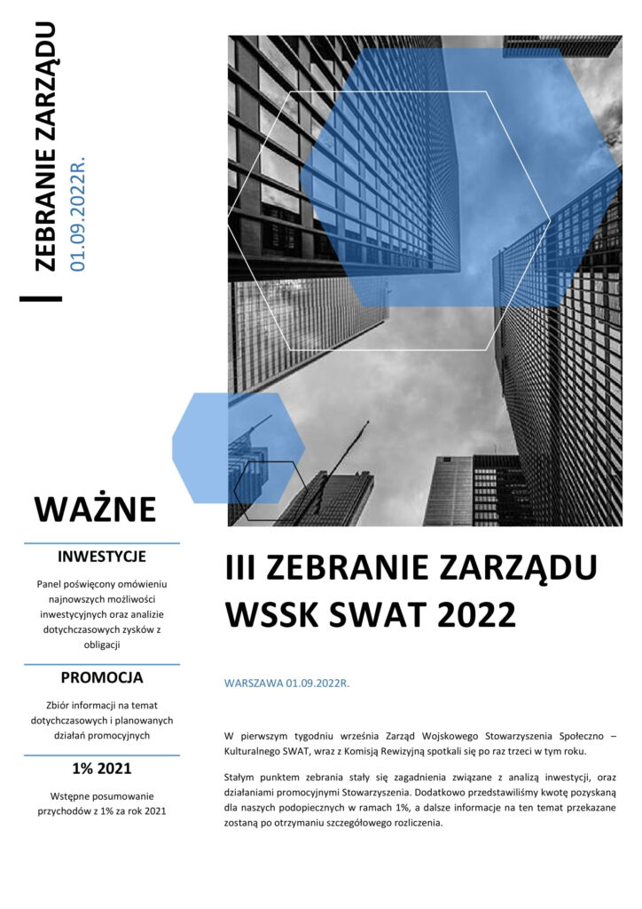 Zebranie zarządu 2022